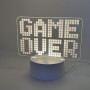 Cветодиодный 3D светильник ночник Game Over USB цвет теплый